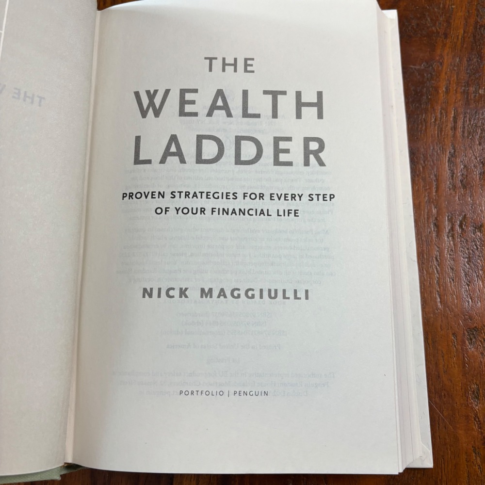 The Wealth Ladder Nick Maggiulli Financial Strategies Hardcover 1st Printing
